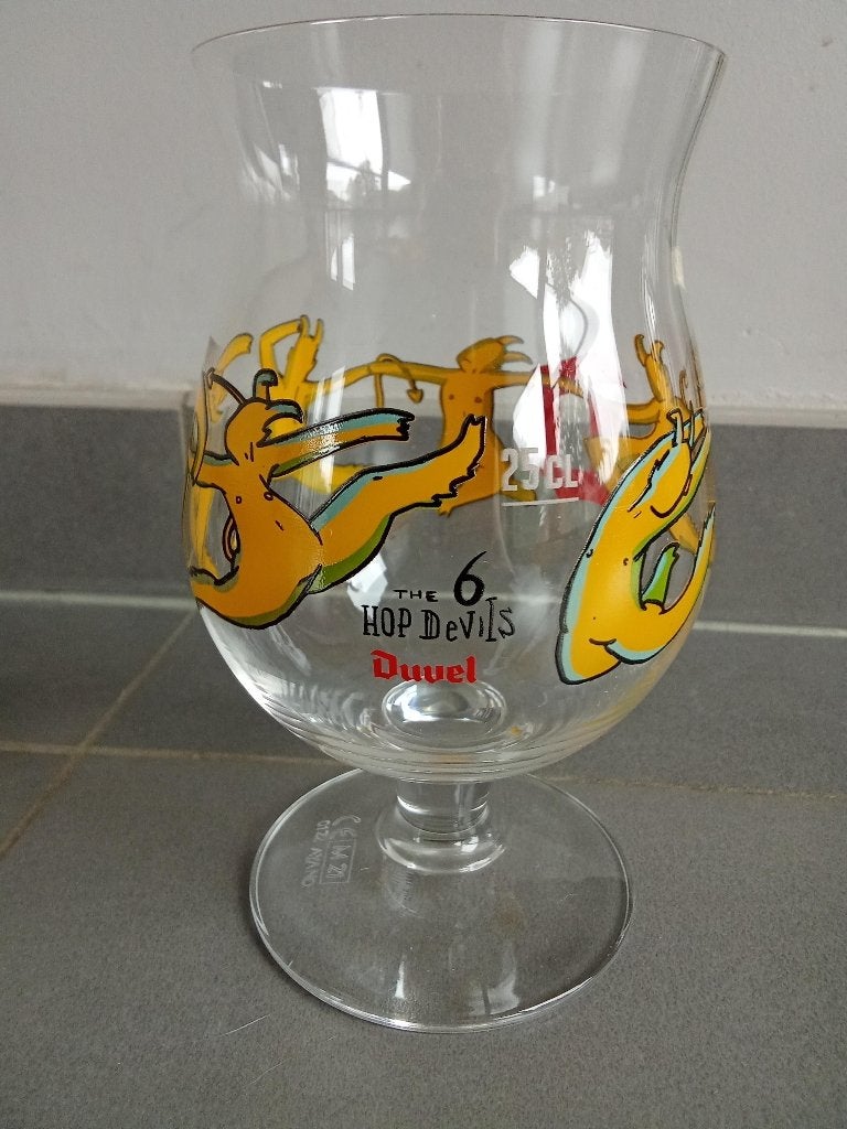 Duvel glas - The 6 Hop Devils - 25 cl (Limited Edition), Enlèvement, Comme neuf, Verre à bière