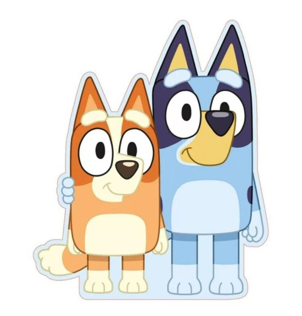 Bluey Knuffel Kussen - Bluey en Bingo - Sierkussen, Enlèvement ou Envoi, Neuf, Tapis ou Coussin
