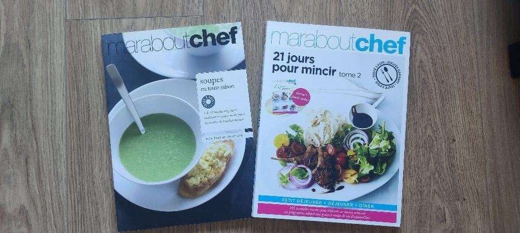 Livres cuisine Marabout Chef, Enlèvement, Comme neuf