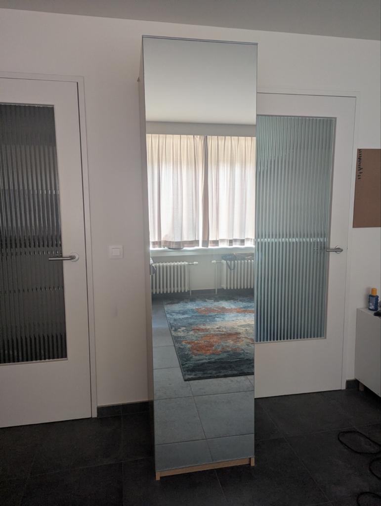 Pax spiegelkast, Ophalen, Met deur(en), 200 cm of meer, 50 tot 100 cm