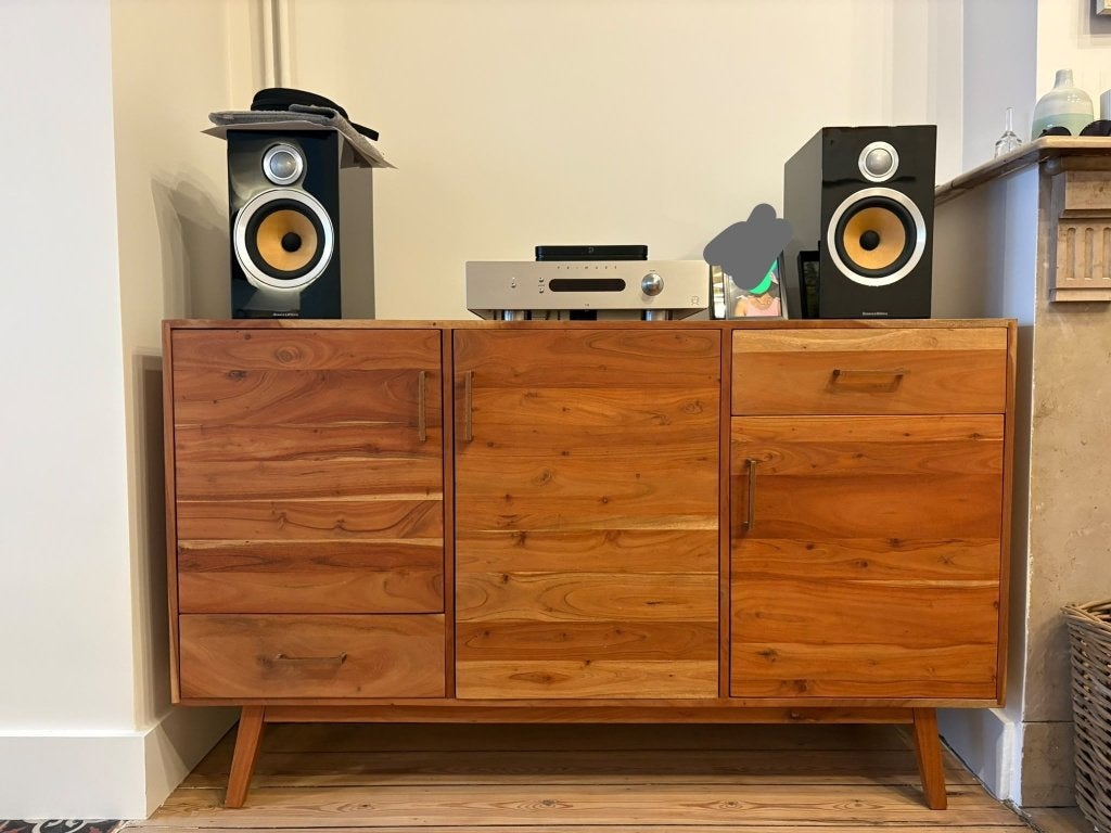 Buffet en acacia massif 150 Oslo –Tikamoon, Maison & Meubles, 25 à 50 cm, Scandinave acacia, Moins de 100 cm, 100 à 150 cm