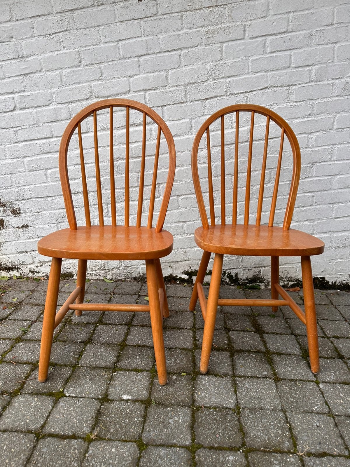 Lot 2 chaises en bois, Maison & Meubles, Enlèvement, Utilisé, Bois, Deux