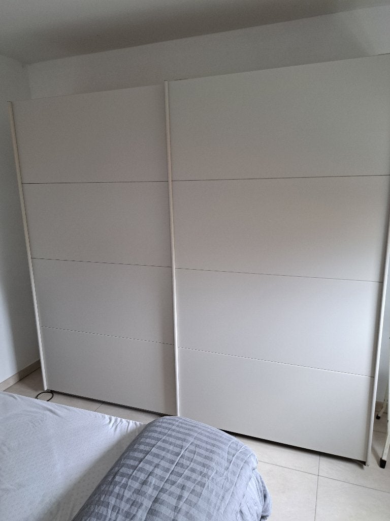 Kleerkast champagne, Huis en Inrichting, Kasten | Kleerkasten, Ophalen, Met plank(en), 150 tot 200 cm, Eikenhout