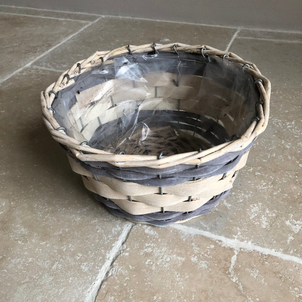 Panier en bois tressé, Enlèvement, Comme neuf, Bois, Panier