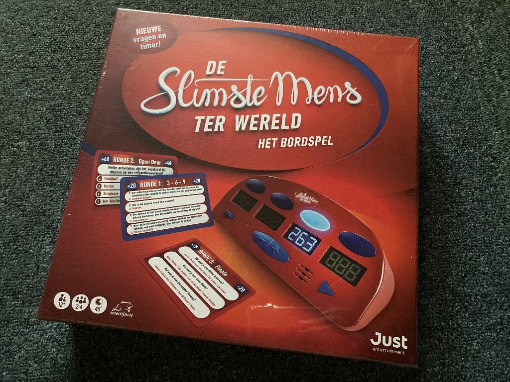 De Slimste Mens, het bordspel original, 1 ou 2 joueurs, Enlèvement ou Envoi, Neuf, Just games