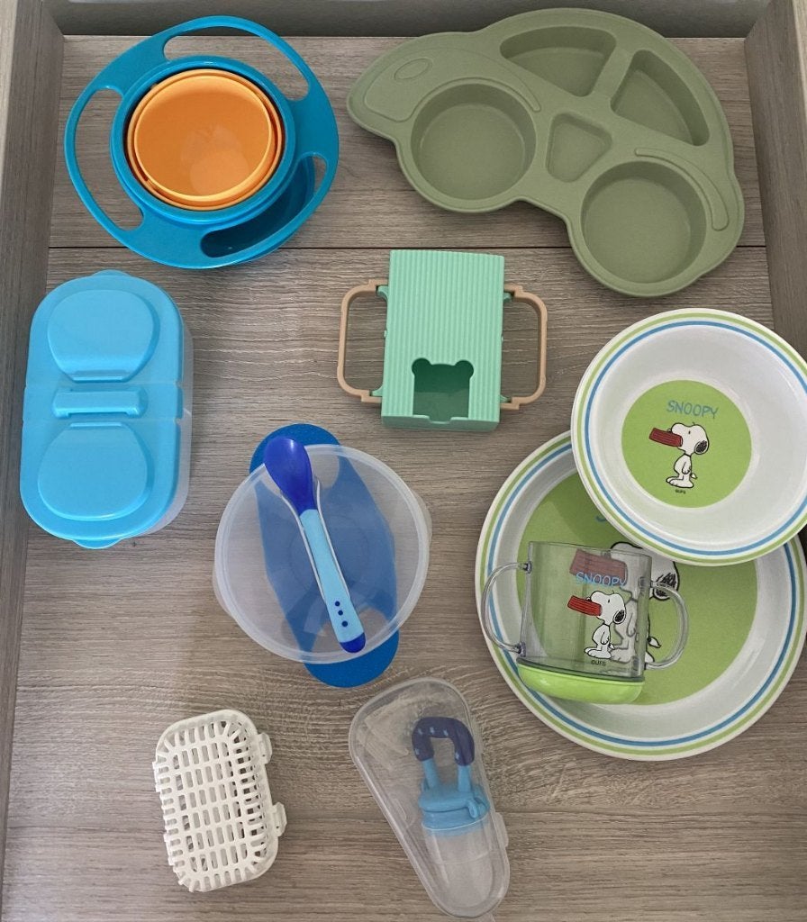 Baby Servies & Handige Snack-tools Pakket, Sans BPA, Comme neuf, Enlèvement, Autres marques