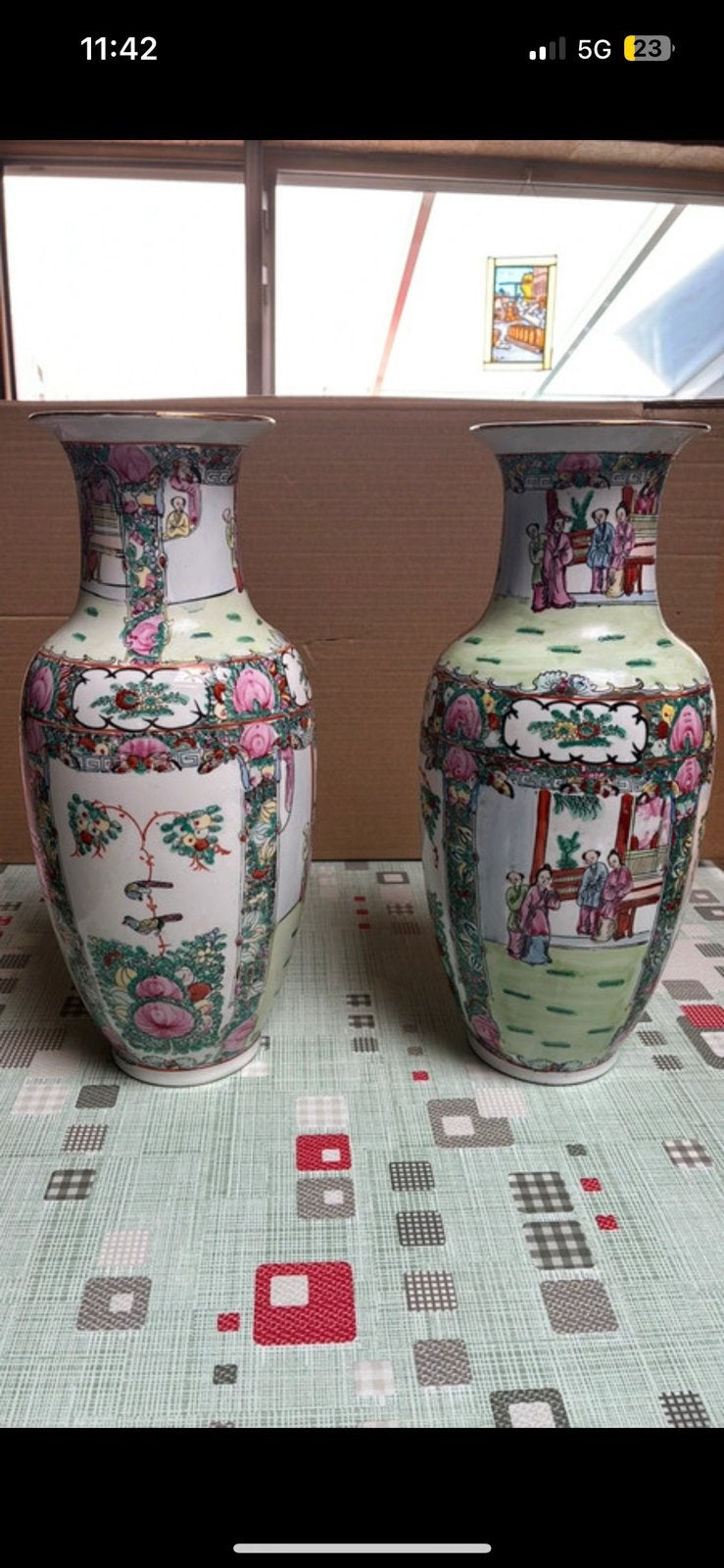 2 chinese vazen, Antiek en Kunst, Ophalen