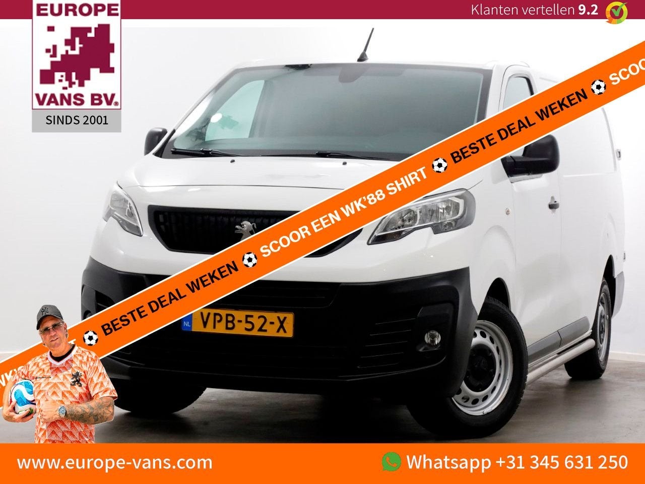 Peugeot Expert 1.5 BlueHDI 102pk L3 Premium Airco/Camera/Car, Wit, Bedrijf, Onderhoudsboekje, 179 g/km
