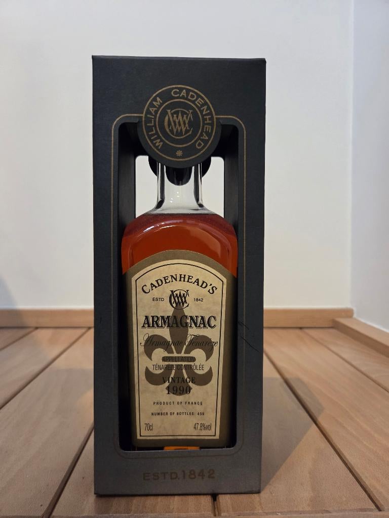 Armagnac Cadenhead's Ténarèze vintage 1990 gebotteld 2019, Verzamelen, Ophalen of Verzenden