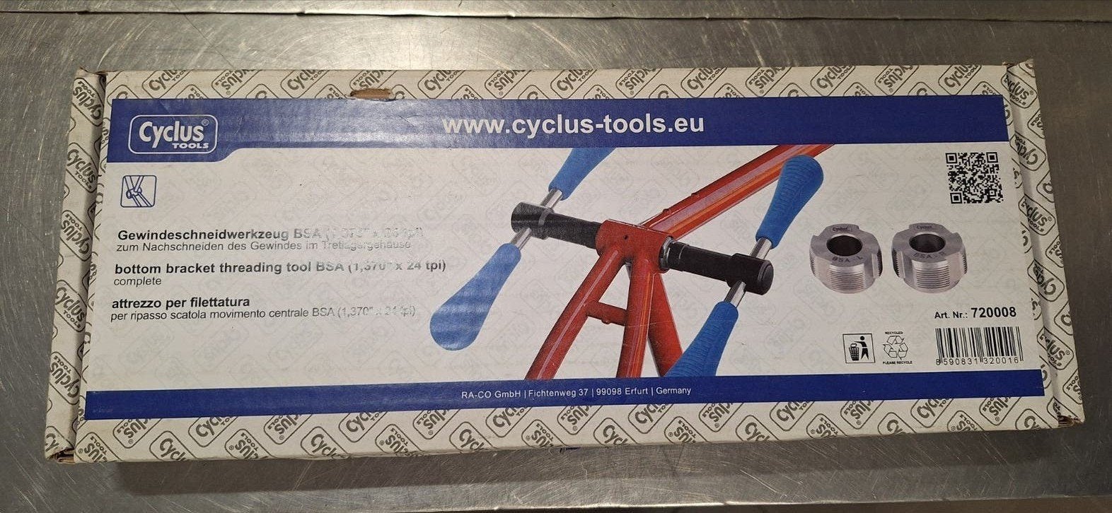 Cyclus Draadsnijgereedschap BSA, Vélos & Vélomoteurs, Accessoires vélo | Outils de vélo, Enlèvement, Comme neuf, Outils de cadre