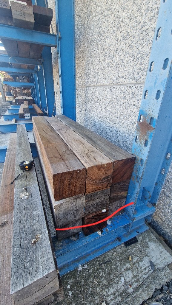 Okan Hardhouten Palen 14x14cm, Tuin en Terras, Palen, Balken en Planken, Ophalen, Palen, Zo goed als nieuw, Hardhout