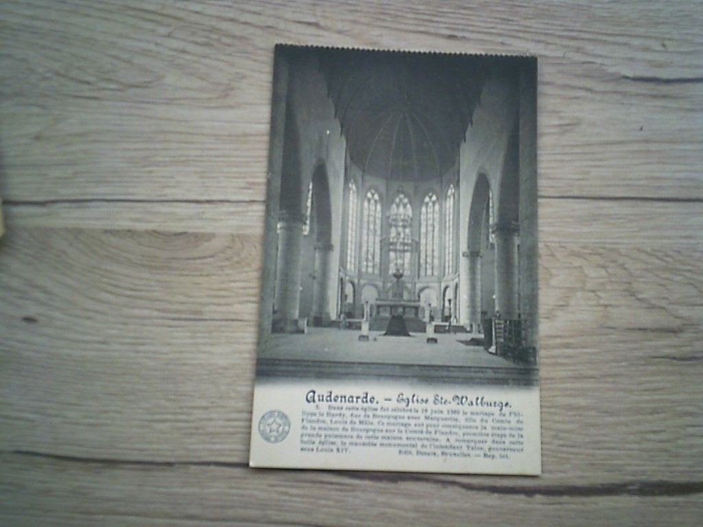 OUDENAARDE: N 5 - Intérieur De L'Eglise Ste Walburge, Verzamelen, Ophalen of Verzenden, Voor 1920, Ongelopen, Oost-Vlaanderen