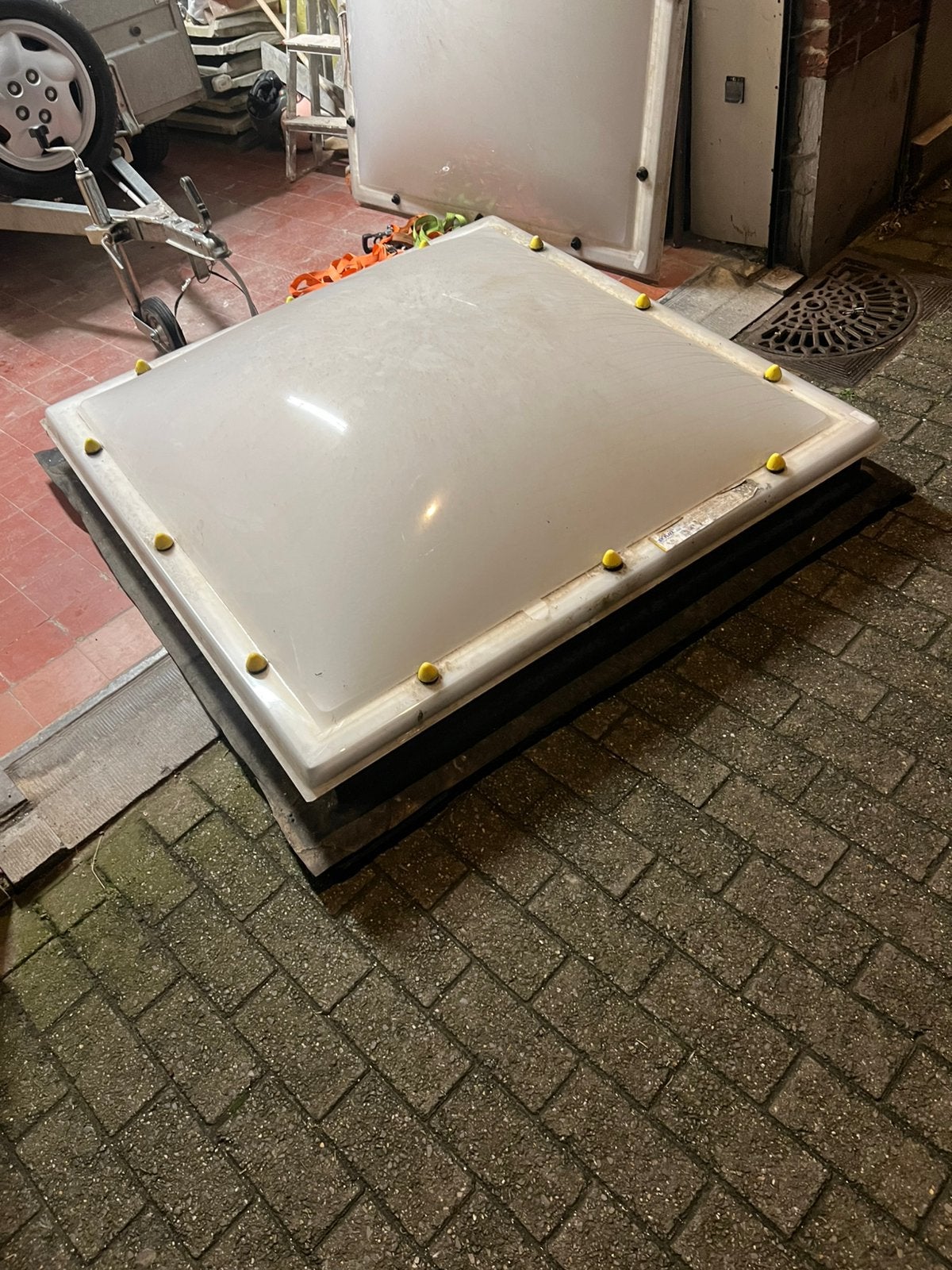 Coupole fixe double parois, Double vitrage, 120 à 160 cm, Enlèvement, Utilisé