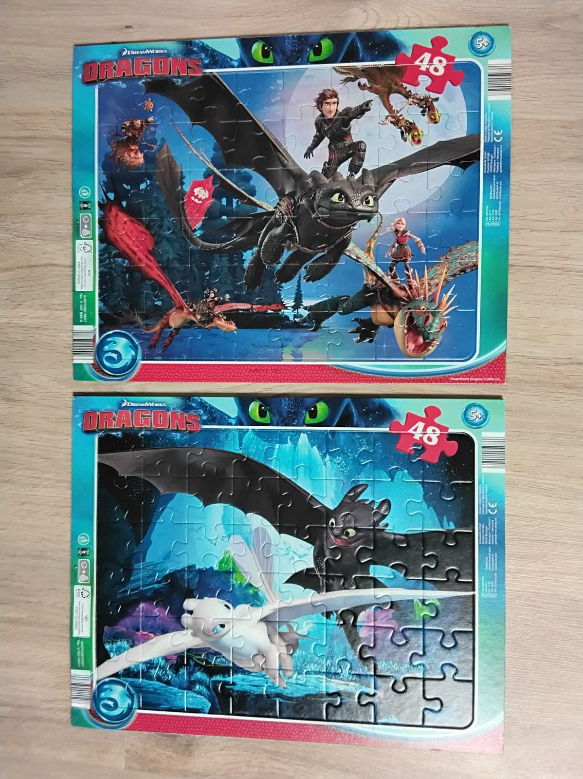 How to train your Dragon - 2 puzzels, Ophalen, Zo goed als nieuw