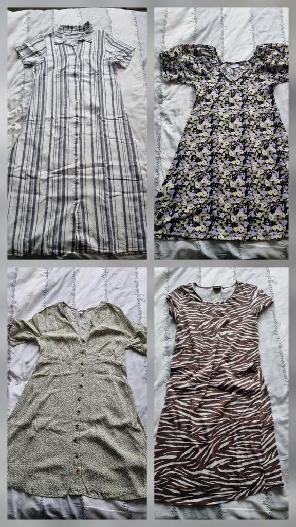 4 zwangerschapskleedjes maat M/38, Kleding | Dames, Zwangerschapskleding, Ophalen of Verzenden, Maat 38/40 (M), Blauw