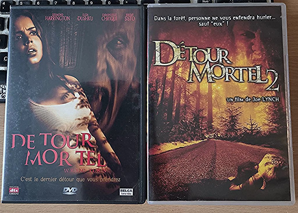 DVD Détour mortel 1 et 2, À partir de 16 ans, Enlèvement, Comme neuf