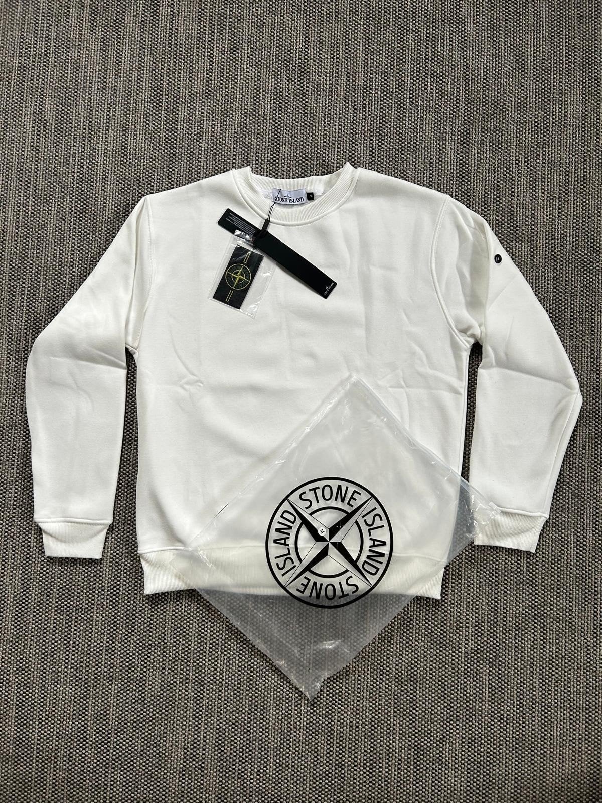 Pull Stone Island, Neuf, Enlèvement ou Envoi, Stone Island, Blanc