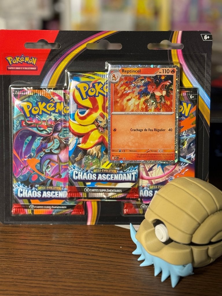 Tri-pack Pokemon Chaos Ascendant + Poke Ball 3D Amonita, Enlèvement ou Envoi, Neuf, Autres types