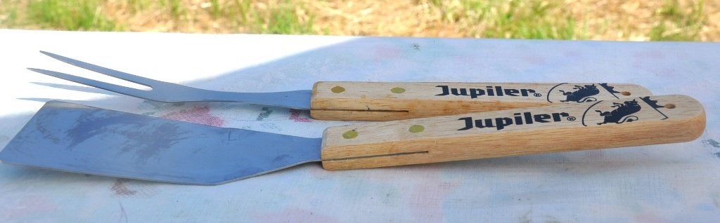 accessoire barbecue jupiler spatule et fourchette 30 cm (2), Collections, Enlèvement ou Envoi, Neuf, Autres types, Jupiler