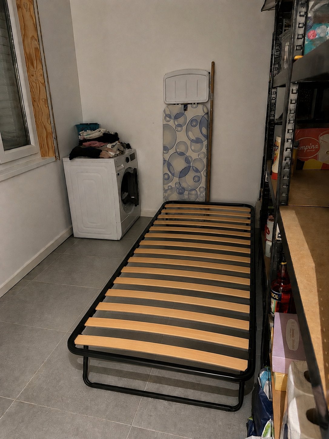 Lit pliable/Lit d'appoint sur roulettes — 90 x 200 cm, Enlèvement, Comme neuf, 200 cm, 90 cm