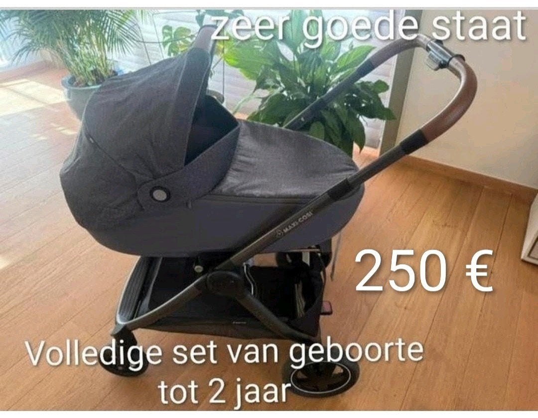 Set Maxi Cosi van pasgeborene tot 2 jaar - zeer goede staat, Enlèvement, Comme neuf, Maxi-Cosi, Dossier réglable