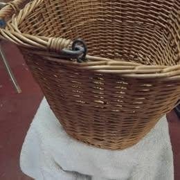 Fiets Hondenmandje voor klein hondje vooraan aan de fiets, Dieren en Toebehoren, Ophalen, Zo goed als nieuw, Hondenfietsmand