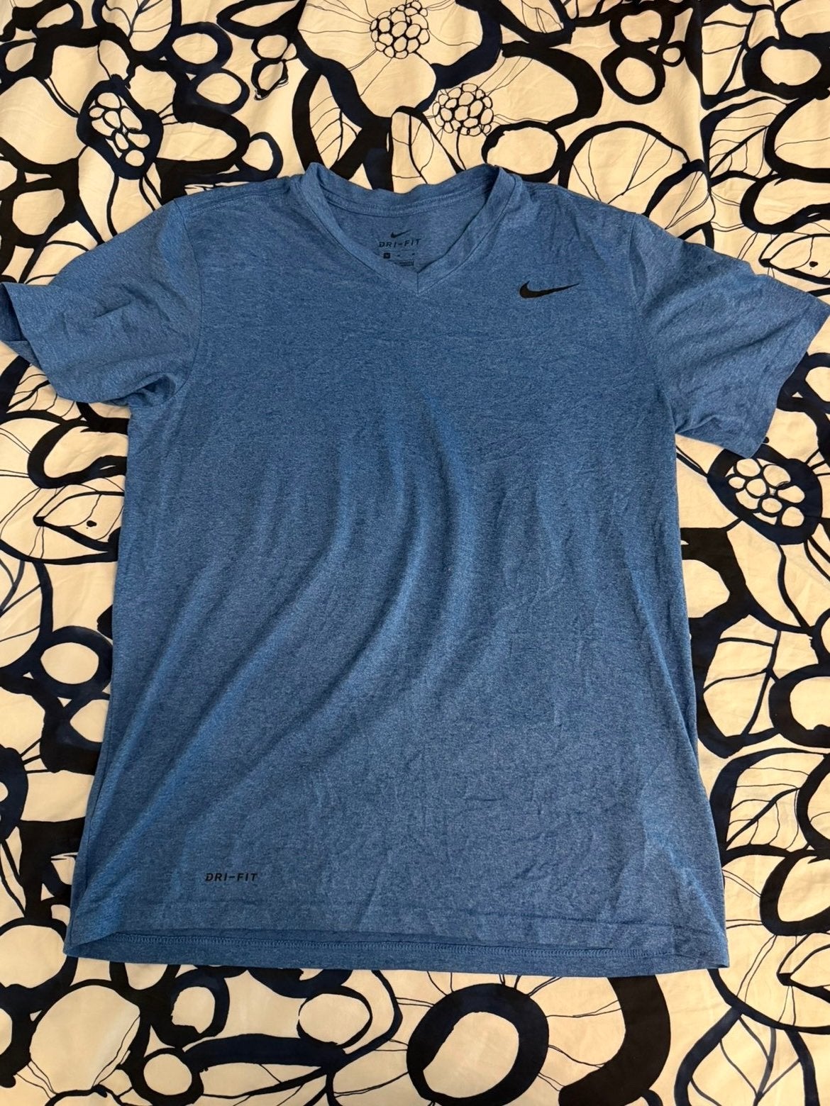 Nike Dri-FIT gemêleerd blauw T-shirt maat M, Ophalen of Verzenden, Zo goed als nieuw, Blauw
