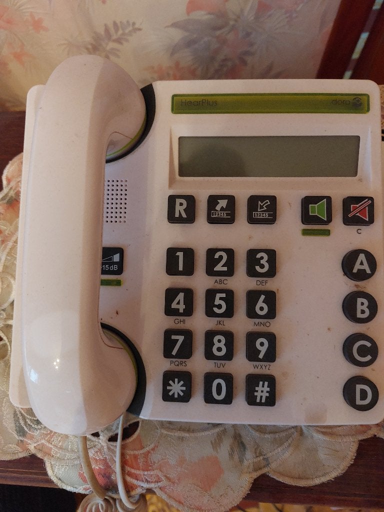 Versterkte vaste telefoon, Ophalen