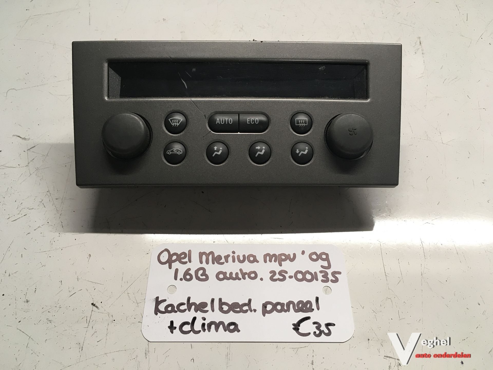 Opel Meriva 1.6 automaat 2009 2500135  Kachelbed paneel clim, Gebruikt, -, -, Ophalen of Verzenden