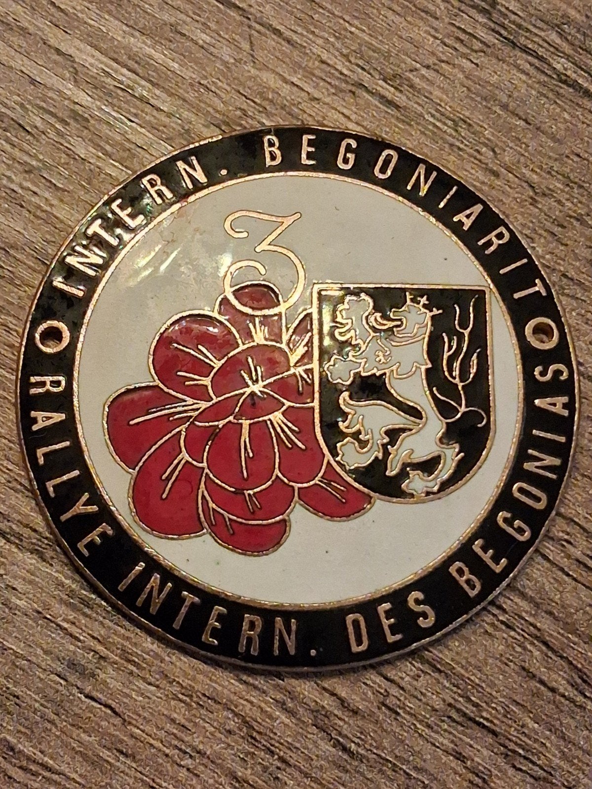 plaque de tableau de bord : 3e rallye de bégonias, Envoi