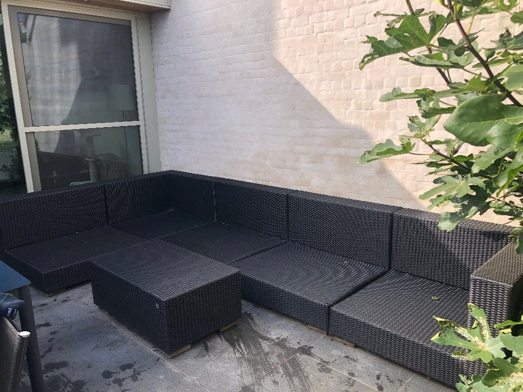 Lounge set buiten, Tuin en Terras, Ophalen, 5 zitplaatsen, Gebruikt, Bank