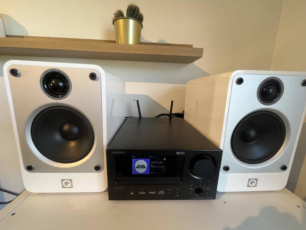 Ensemble supérieur : Q Acoustics Concept 20 + Onkyo CR-N775D, Enlèvement, Comme neuf, Stéréo, Onkyo
