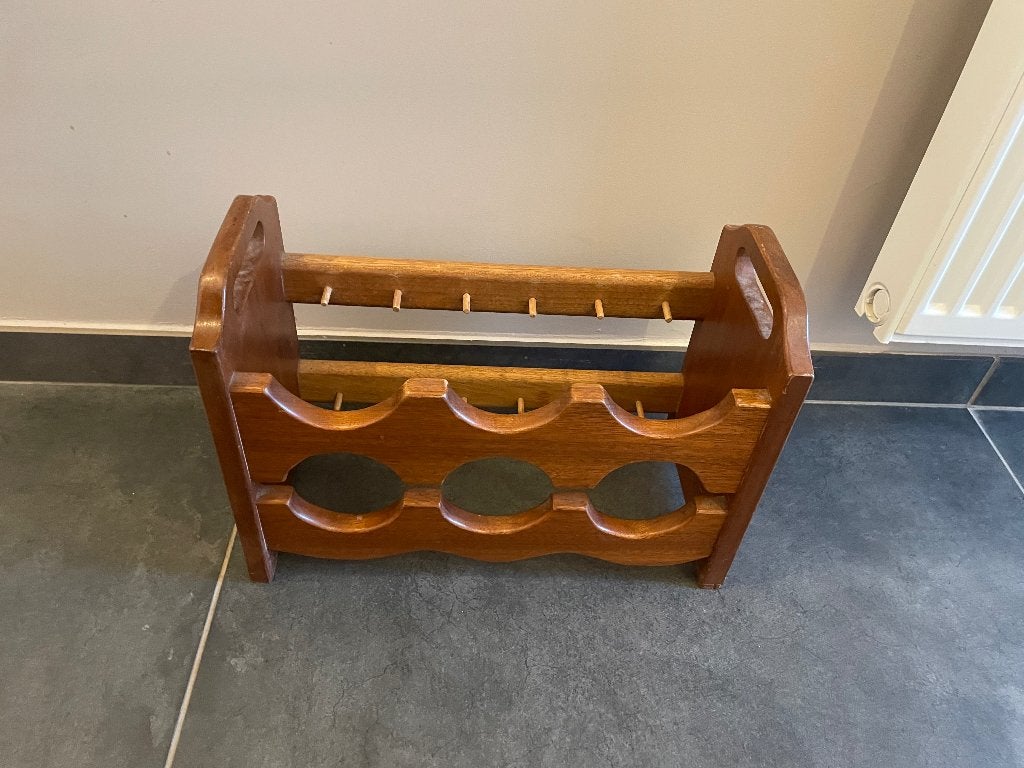 Porte bouteille vin, Maison & Meubles, Enlèvement ou Envoi, Utilisé, Bois, 5 – 50