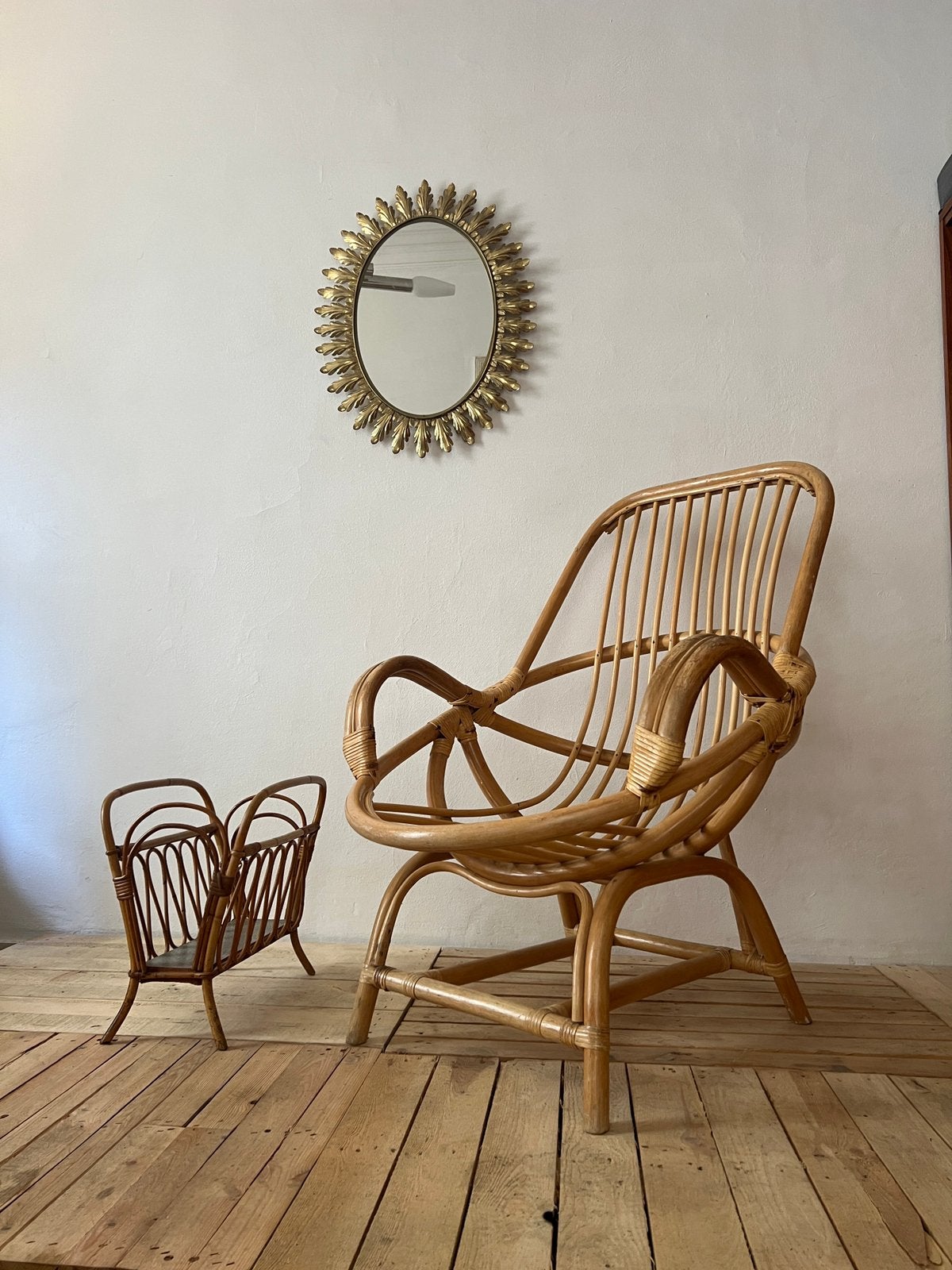 Fauteuils van bamboe/rotan  in zeer goede staat, Huis en Inrichting, Ophalen, Zo goed als nieuw