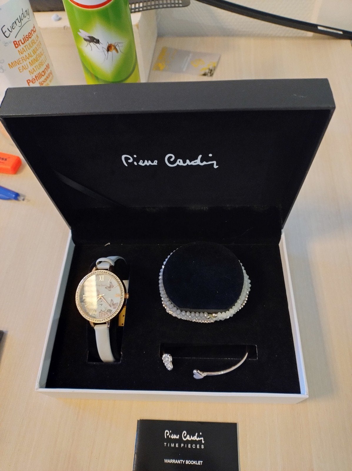 Pierre Cardin setje, Handtassen en Accessoires, Horloges | Dames, Ophalen, Nieuw, Polshorloge