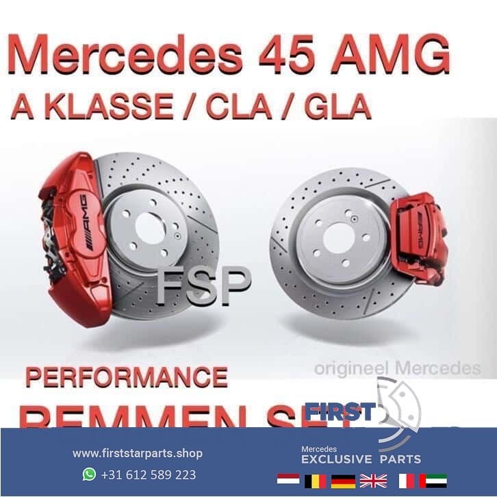 W176 A W117 CLA W156 GLA 45 AMG remklauwen Set Mercedes A45, Auto-onderdelen, Gebruikt, -, Ophalen of Verzenden, -