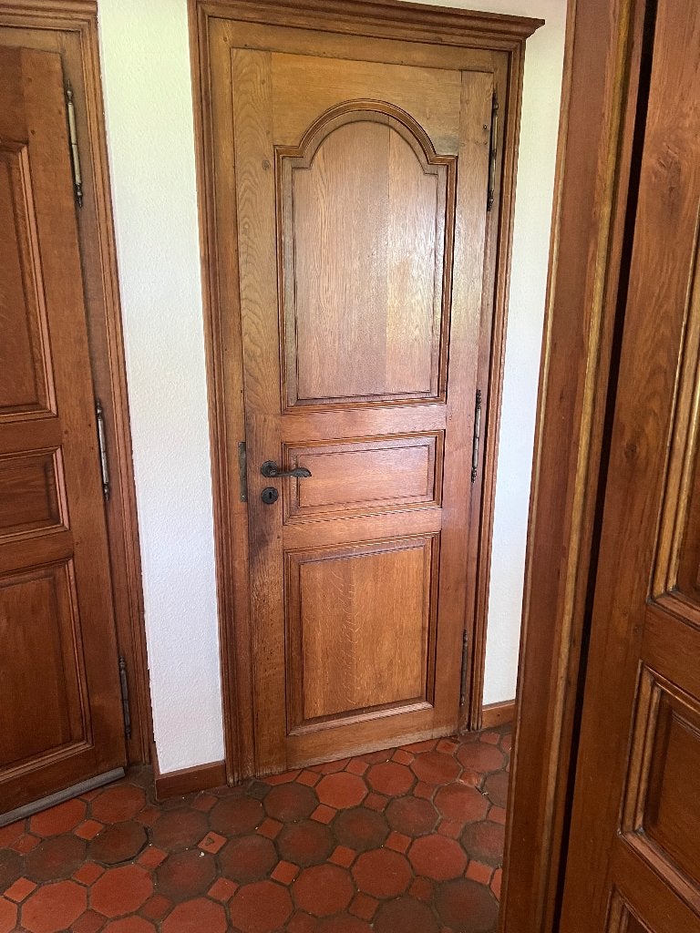 Portes en chêne massif 1972, Vintage, Comme neuf, Enlèvement, Bois