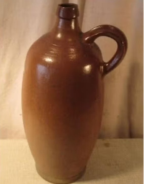 Mooi antieke bruine Kruik in aardewerk - 38cm, Ophalen of Verzenden
