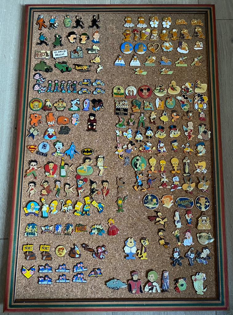 192 PINS TINTIN BD COMICS ( LOT COMPLET UNIQUEMENT ), Enlèvement, Utilisé, Insigne ou Pin's