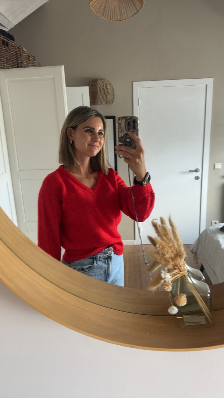 Vero Moda trui rood, Kleding | Dames, Trouwkleding en Trouwaccessoires, Ophalen, Zo goed als nieuw, Rood