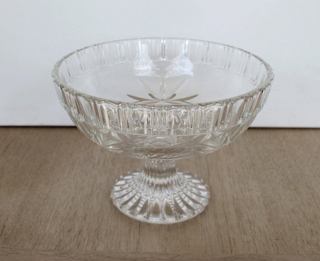 Bol en cristal vintage Walter Glass, sur pied (1970 - 80), Antiquités & Art, Enlèvement ou Envoi