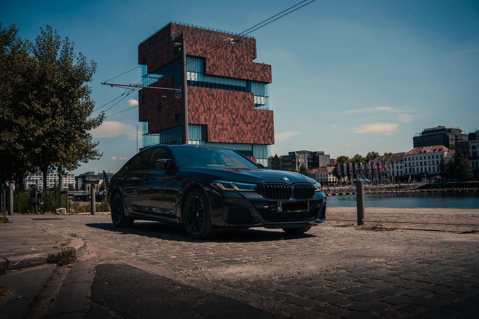 BMW 545e Xdrive, Auto's, BMW, Automaat, Navigatiesysteem, Zwart, Leder