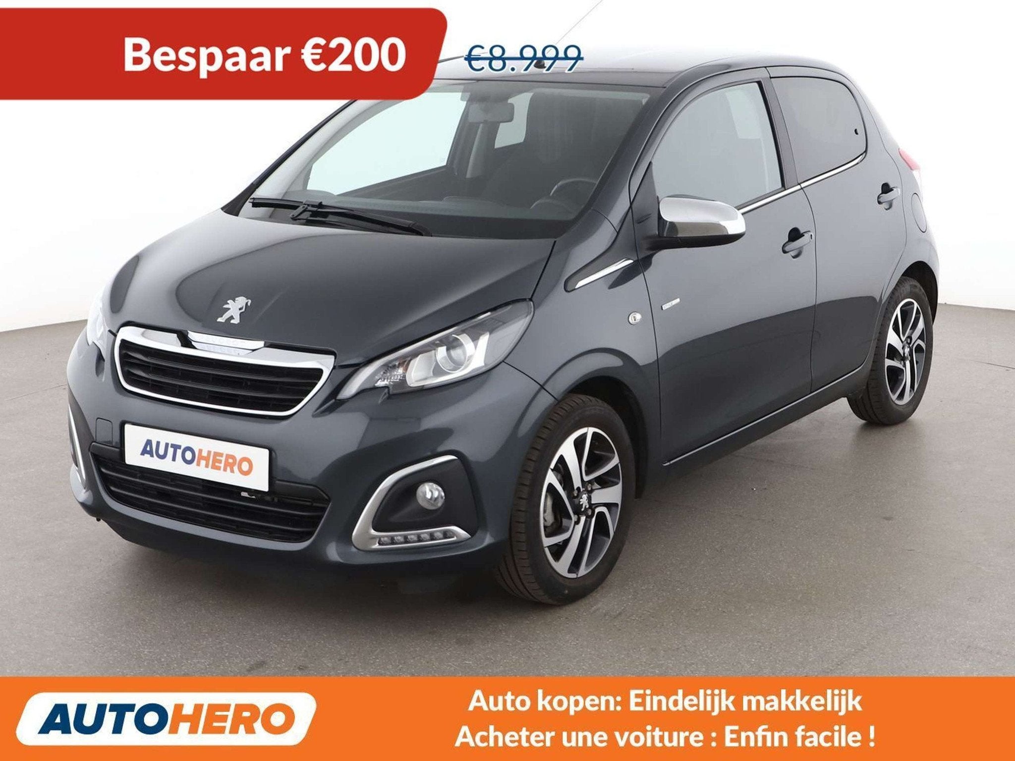 Peugeot 108 1.0 VTi Style (année de construction 2019), Autos, Argent ou Gris, Achat, 998 cm³, Euro 6