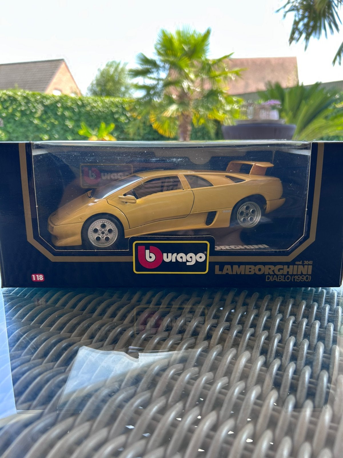 Burago Lamborghini Diablo 1/18, Hobby & Loisirs créatifs, Enlèvement, Comme neuf, Voiture, Burago