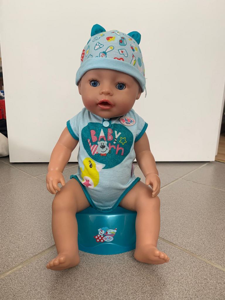 Babyborn pop in goede staat met toebehoren, Kinderen en Baby's, Ophalen of Verzenden, Gebruikt
