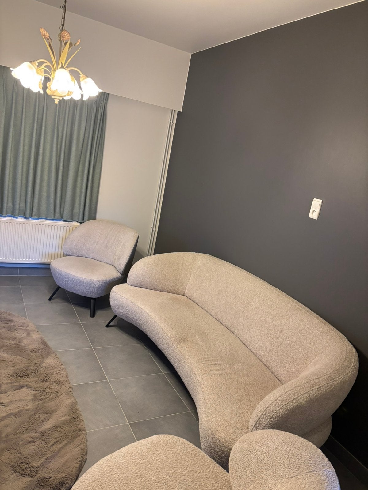 Zetel met 2 bijhorende fauteuils, Huis en Inrichting, Ophalen, Zo goed als nieuw