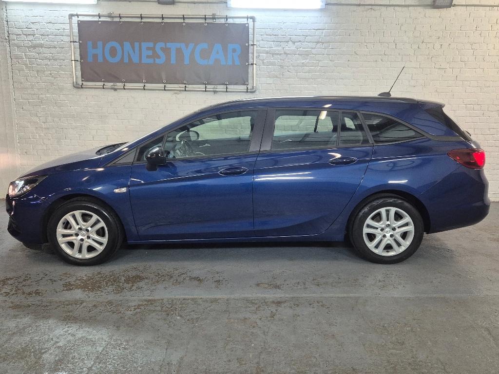Opel Astra 1.5 Turbo D Euro6d-11/2021-1eig-Topstaat-Garantie, Testrit aan huis, Stof, Blauw, USB