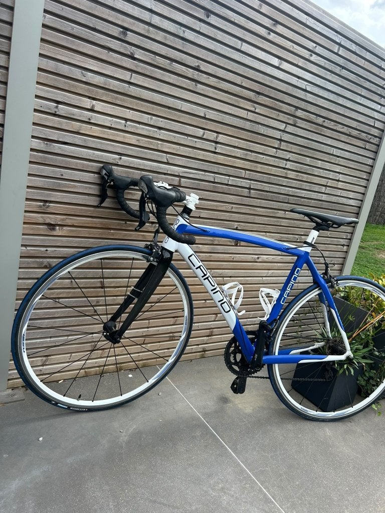 Capino koersfiets maat 56/ Shimano 105/ carbon voorvork RS20, 28 inch, Gebruikt, Aluminium, 15 tot 20 versnellingen