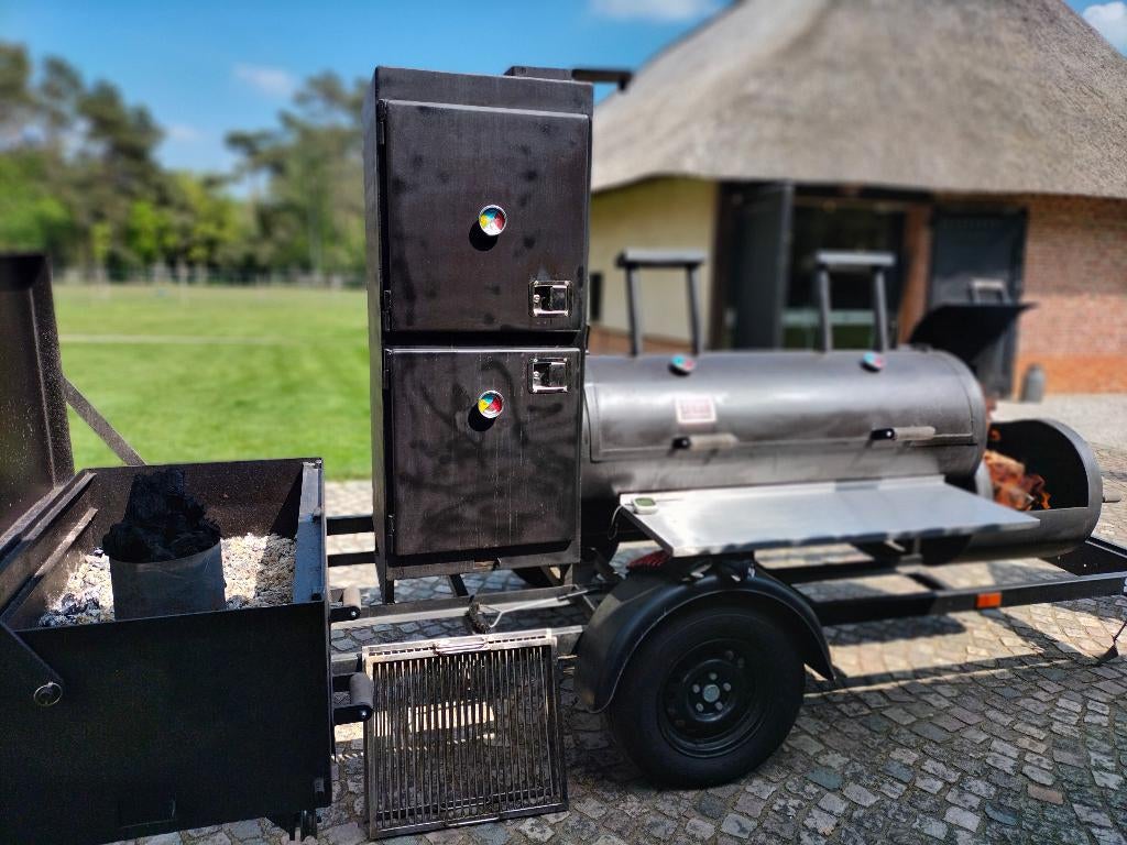 BBQ trailer - smoker, Ophalen, Gebruikt, Sebar, Met accessoires