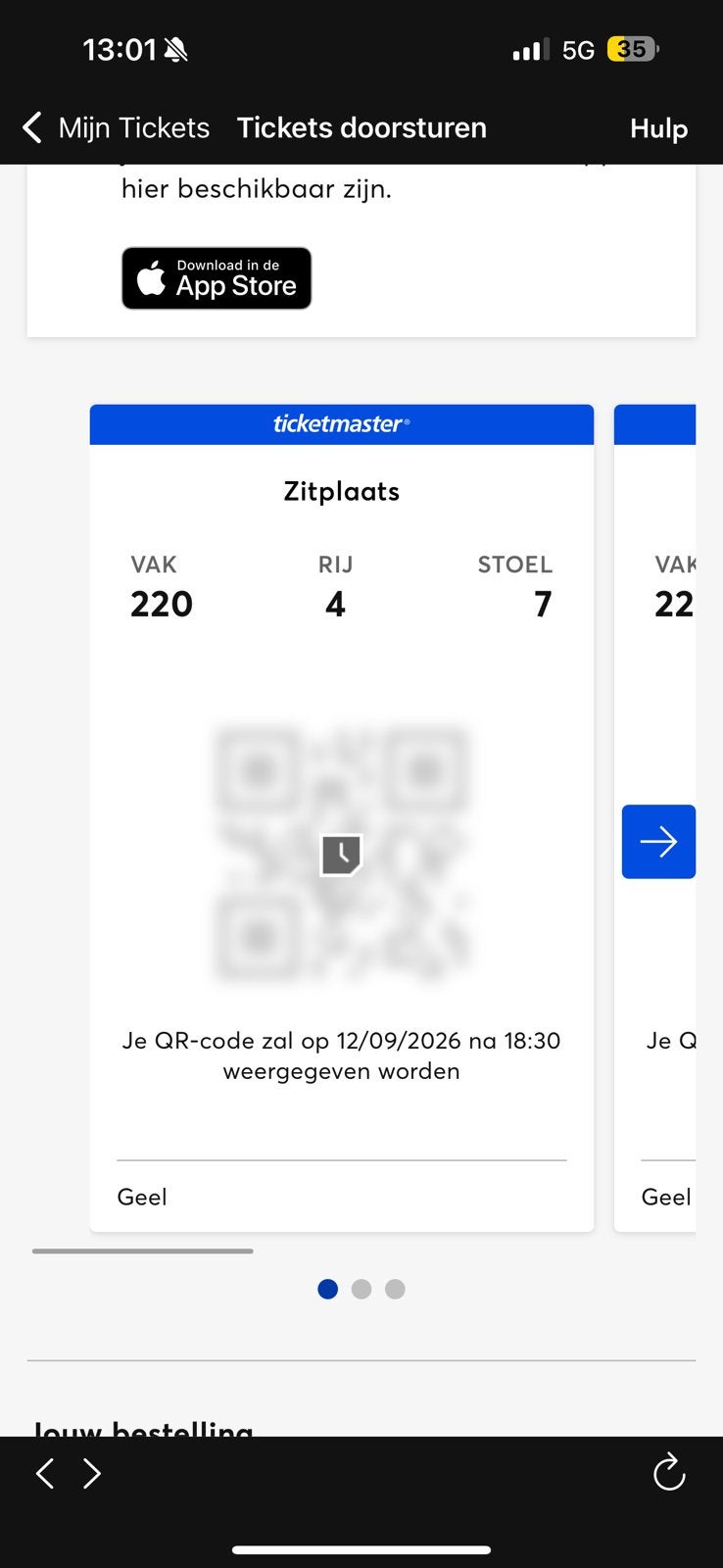 3 zitplaatsen catseye gele zone, September